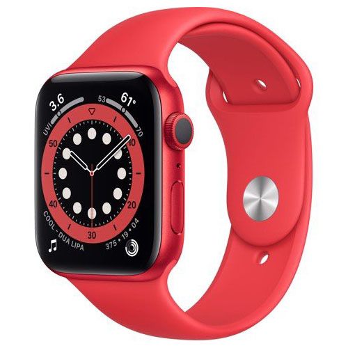 Apple Watch Series 6 GPS - Mặt nhôm - Dây cao su - 44mm - Hàng chính hãng