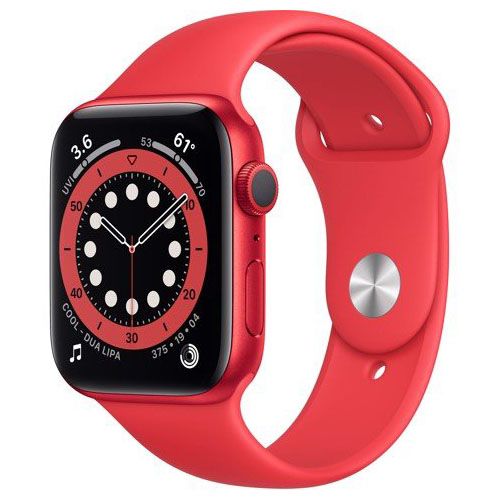  Apple Watch Series 6 GPS - Mặt nhôm - Dây cao su - 44mm - Hàng chính hãng 