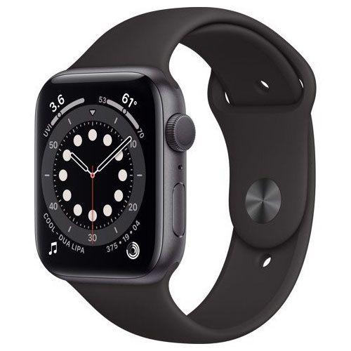 Apple Watch Series 6 GPS - Mặt nhôm - Dây cao su - 44mm - Hàng chính hãng