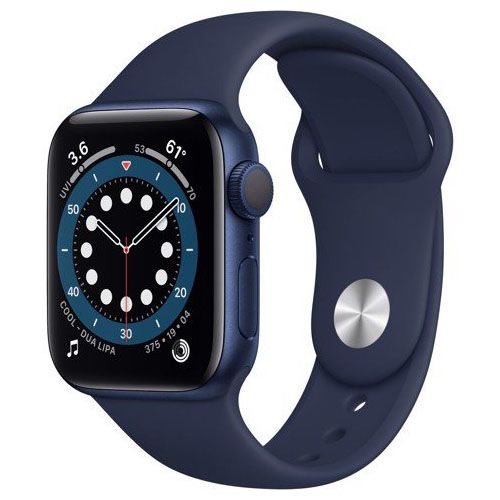 Apple Watch Series 6 GPS - Mặt nhôm - Dây cao su - 44mm - Hàng chính hãng