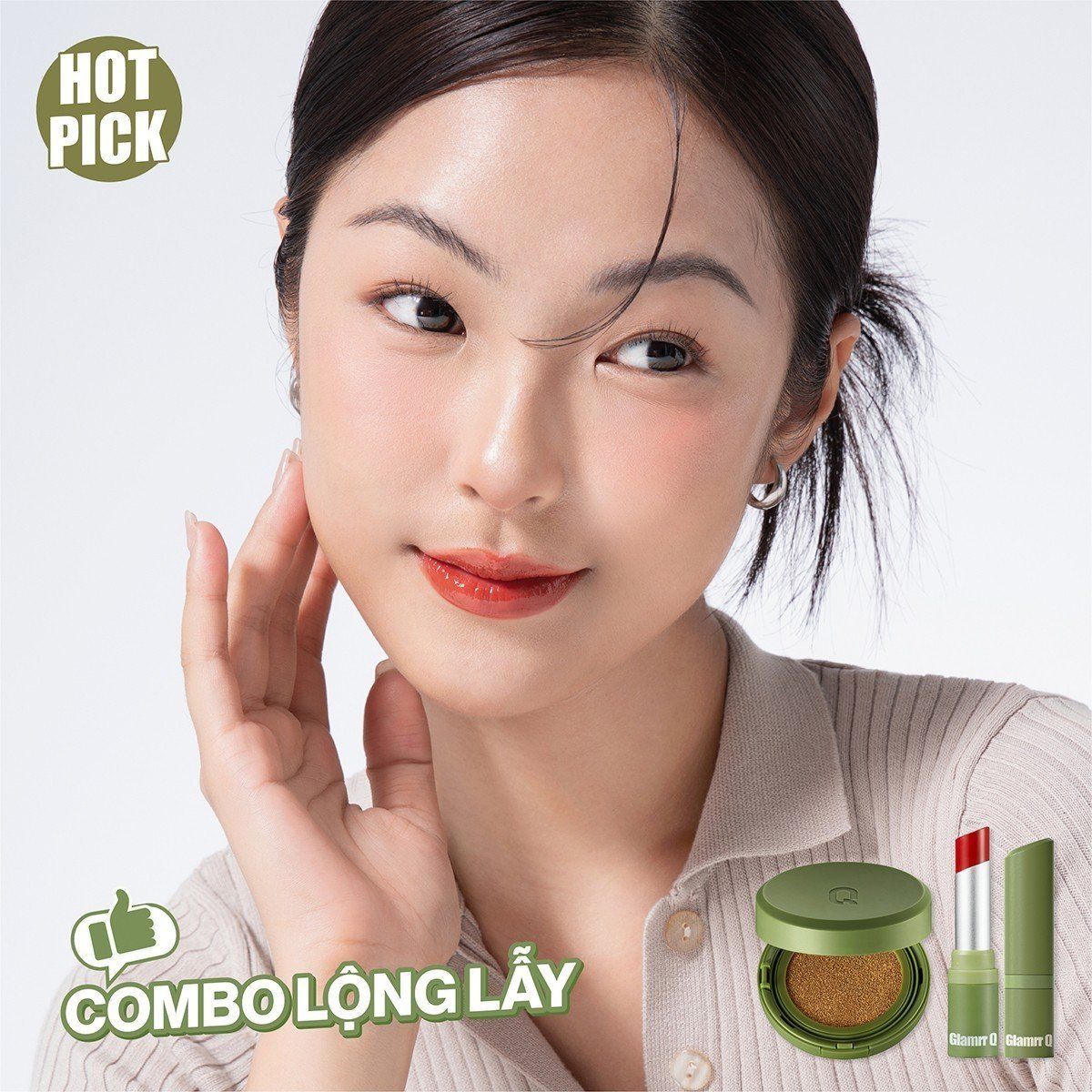  Son Dưỡng Có Màu Thuần Chay Glamrr Q Vegan Super Lip Balm (4.5g) 