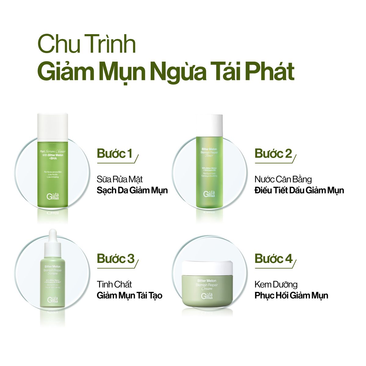  Nước Cân Bằng Gilaa Điều Tiết Dầu Thừa Giảm Mụn Khổ Qua + B5 140ml 