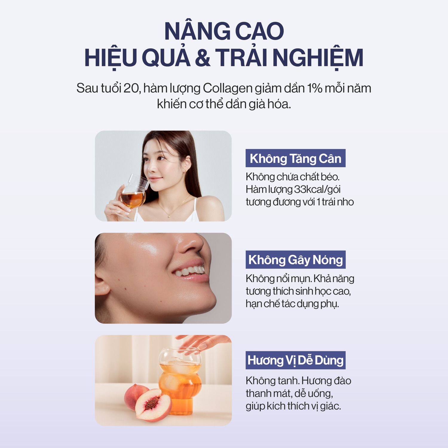  Nước Uống Collagen Gilaa Siêu Phân Tử 300DA Kết Hợp Peony Trẻ Hóa Cân Bằng Nội Tiết (20g x 15 gói) 