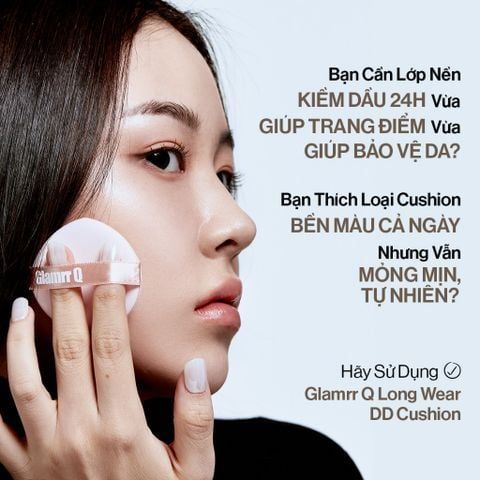  Lõi Phấn nước GLAMRR Q LONG WEAR DD CUSHION - SPF50+/PA+++ (1 lõi x 13g) 