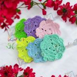 Cỏ 4 lá - Lót ly bằng len - Sani Handmade