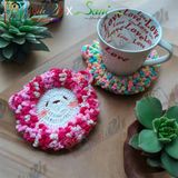 Cừu - Lót ly bằng len - Sani Handmade
