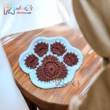 Chân mèo - Lót ly bằng len - Sani Handmade
