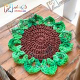 Hướng Dương - Lót ly bằng len - Sani Handmade