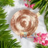 Tròn màu loang - Lót ly bằng len - Sani Handmade