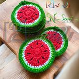 Dưa Hấu - Lót ly bằng len - Sani Handmade