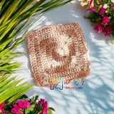 Vuông màu loang - Lót ly bằng len - Sani Handmade