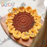 Hướng Dương - Lót ly bằng len - Sani Handmade
