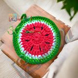 Dưa Hấu - Lót ly bằng len - Sani Handmade