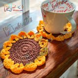 Hướng Dương - Lót ly bằng len - Sani Handmade
