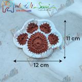 Chân chó - Lót ly bằng len - Sani Handmade