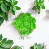 Cỏ 4 lá - Lót ly bằng len - Sani Handmade