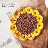 Hướng Dương - Lót ly bằng len - Sani Handmade