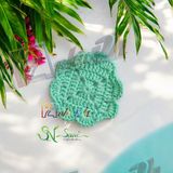 Cỏ 4 lá - Lót ly bằng len - Sani Handmade