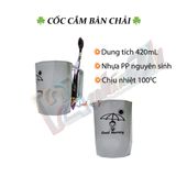 Cốc Cắm Bàn Chải (420ml) - Cốc nhựa có quai - HPC06 - Phúc Minh THP