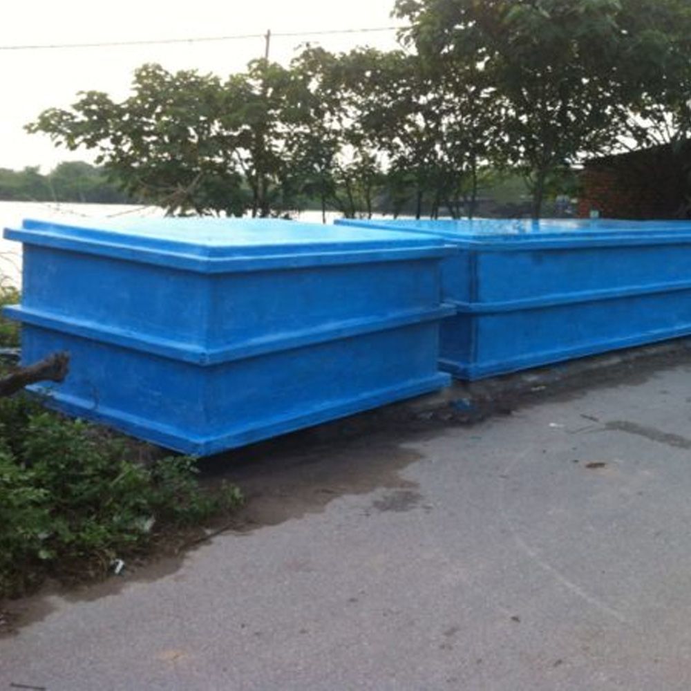 Bồn composite hình vuông chứa hóa chất
