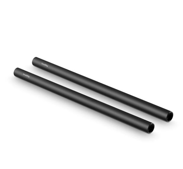 Phụ Kiện Quay Phim Cho Máy Ảnh SmallRig 2pcs 15mm Black Aluminum Alloy Rod (M12-30cm) 12inch – 1053