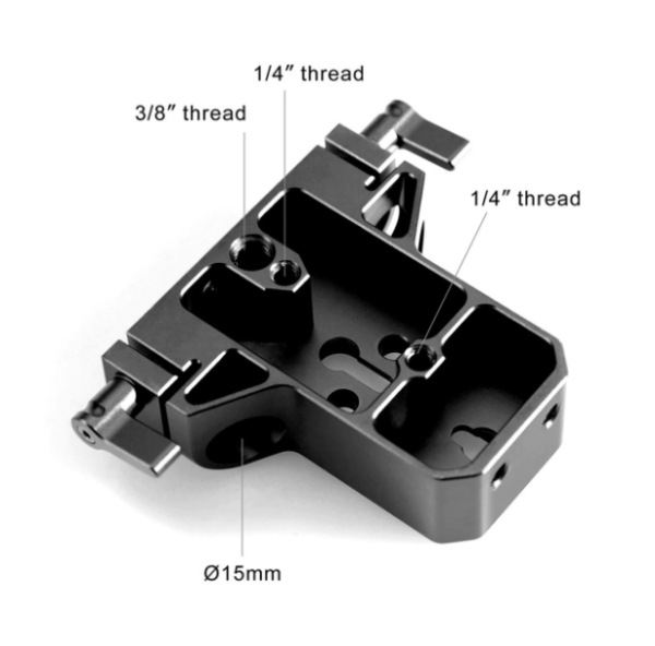 Phụ Kiện Cho Máy Ảnh, Tấm Plate SmallRig Baseplate with Dual 15mm Rod Clamp NRUS1 – 1674