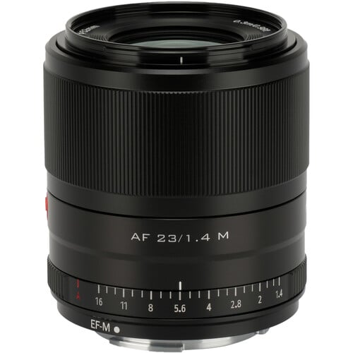 VILTROX AF23 F1.4 M Lens (Canon EF-M, Black)