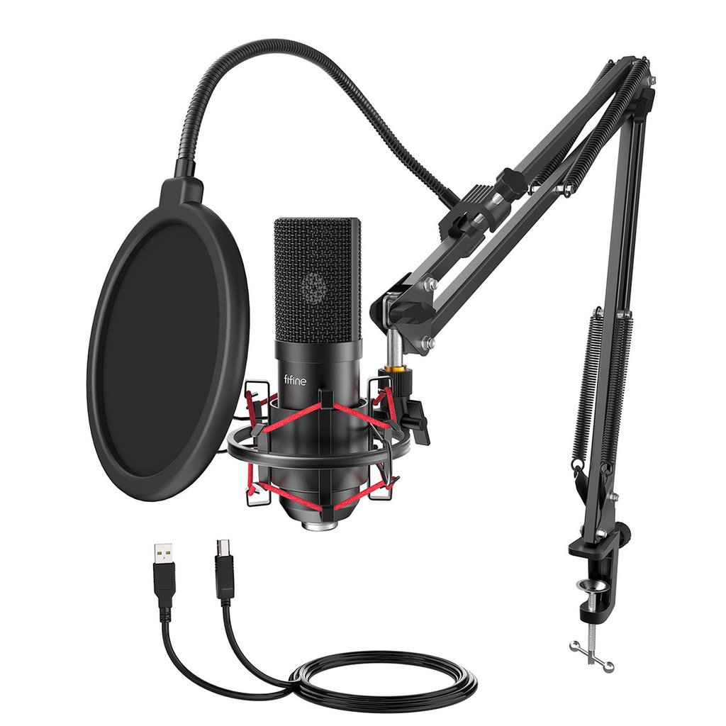 Fifine T732 Mic thu âm cổng USB phù hợp cho Podcasting, streaming, streamer, livstream ....