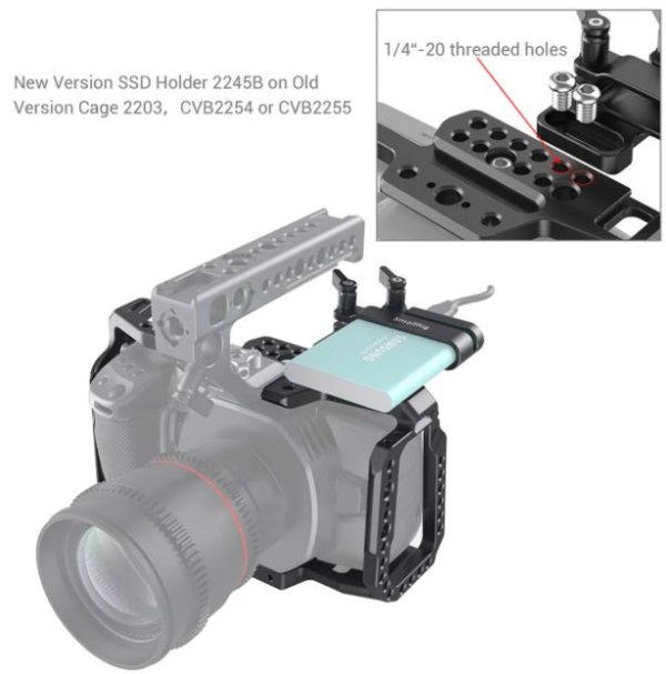 Giá Đỡ SmallRig 2245B _ Samsung T5 SSD Mount for BMPCC 4K/6K and Z CAM NRUSX7 – 2245B