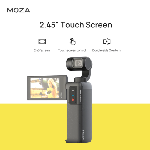 MOZA MOIN handheld Pocket Action Camera Ultra wide-angle 4K 60fps HD Screen WIFI