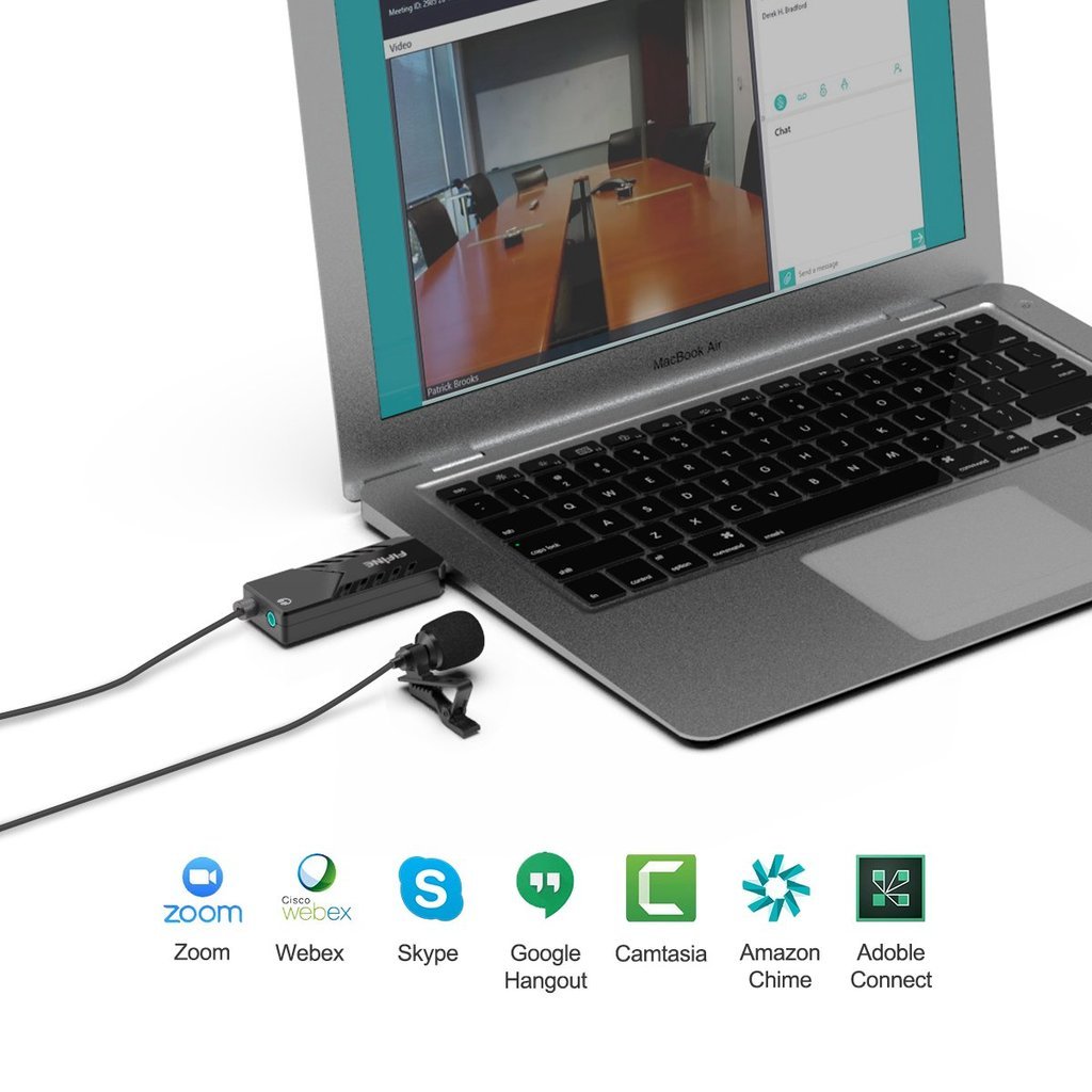 FIFINE K053 COMPUTER USB LAPEL MICROPHONE FOR SKYPE CALLS, CONFERENCING, DICTATING AND VOICE-OVER