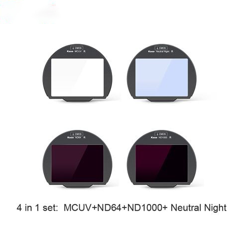 Bộ kính lọc Clip-in Filter dành cho Máy ảnh Canon R (4 in 1): MCUV, Neutral Night, ND64, ND1000
