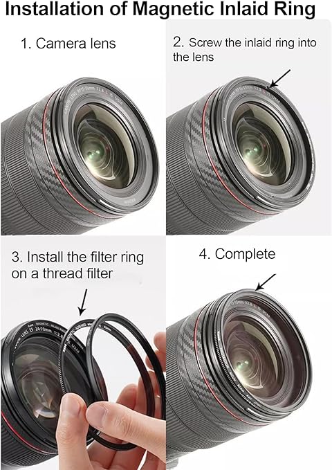 Kase Magnetic Lens Filter Adapter Ring Kit Pro