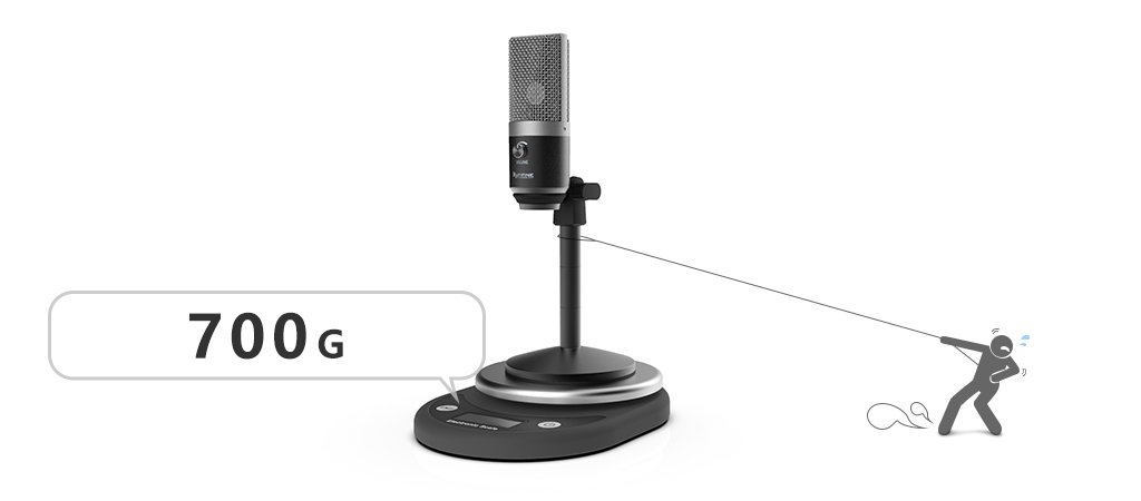 FIFINE K670B USB MIC WITH A LIVE MONITORING JACK FOR STREAMING PODCASTING ON MAC/WINDOWS