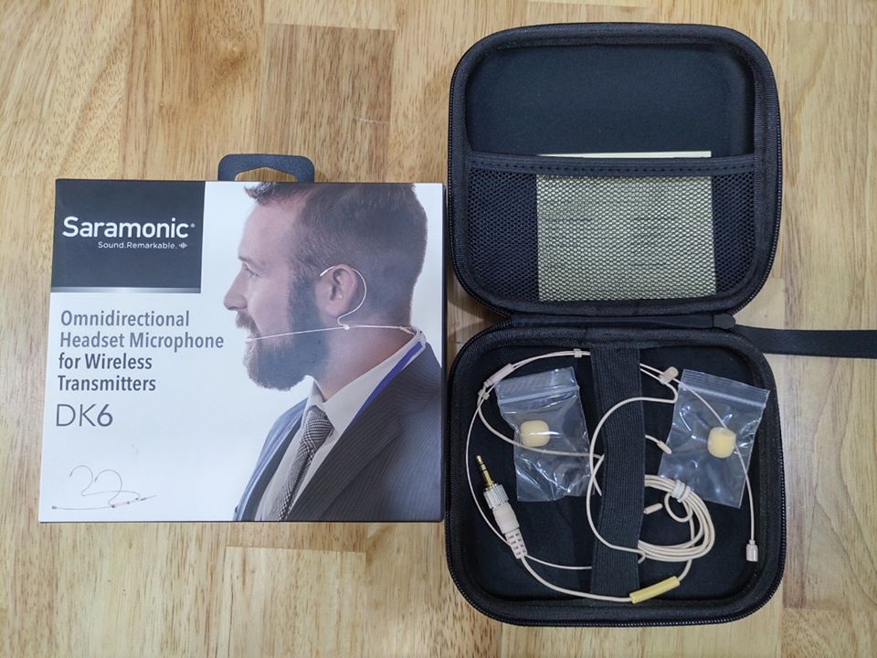 Micrô tai nghe đa hướng cho máy phát không dây | DK6A Headset Mic 3.5mm Universal – Saramonic (FS551)