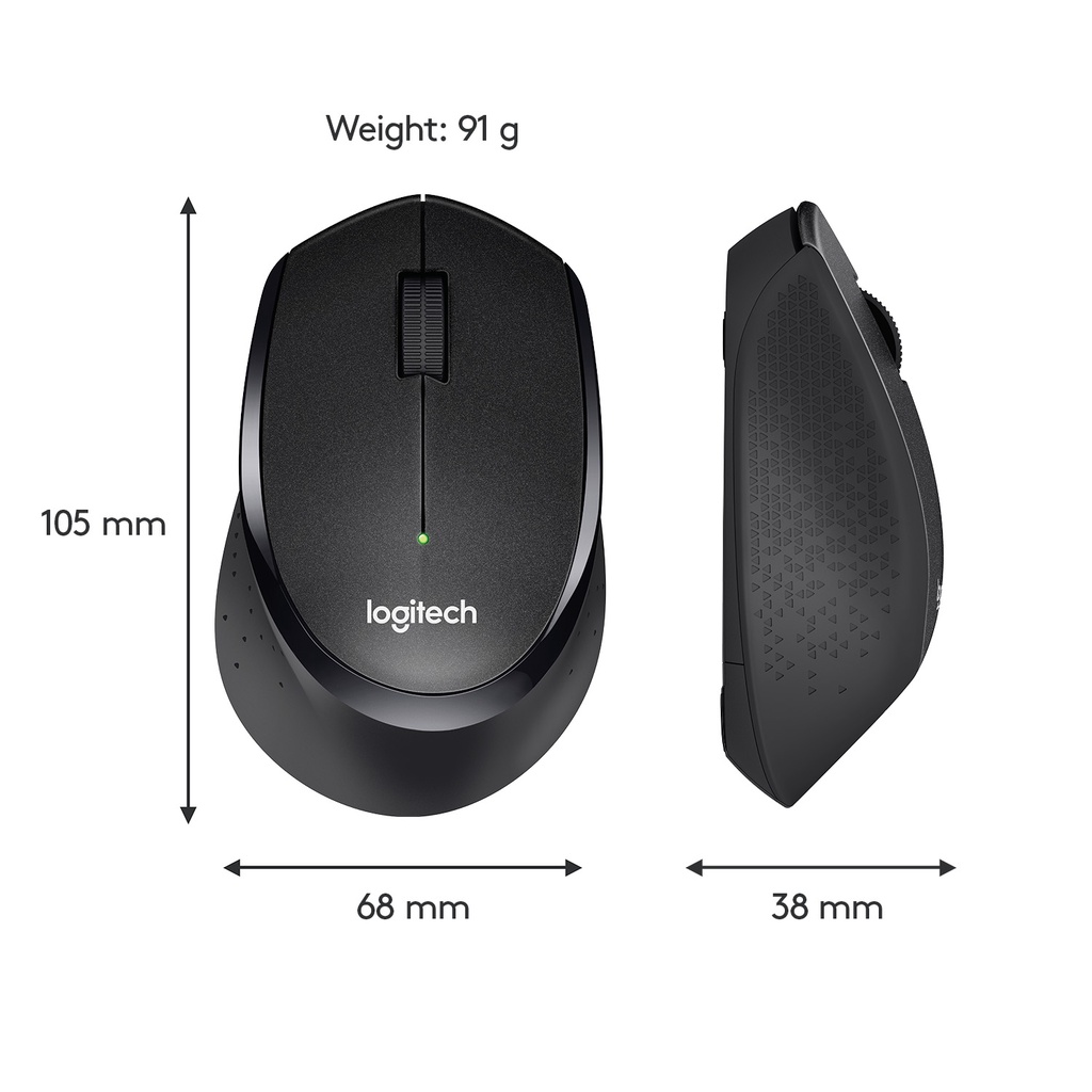 Logitech M330 (Đen) - Chuột không dây Yên Tĩnh