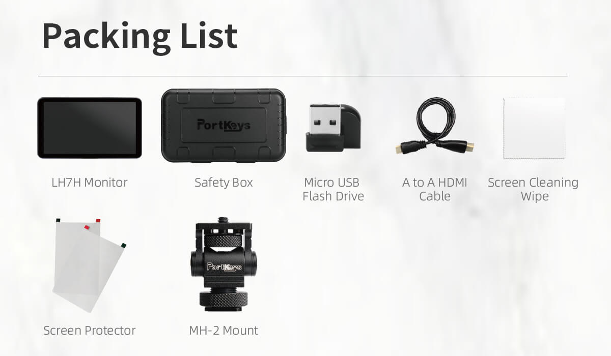 Màn Hình Portkeys LH7H - 7'' 4K HDMI Camera Field Video Monitor
