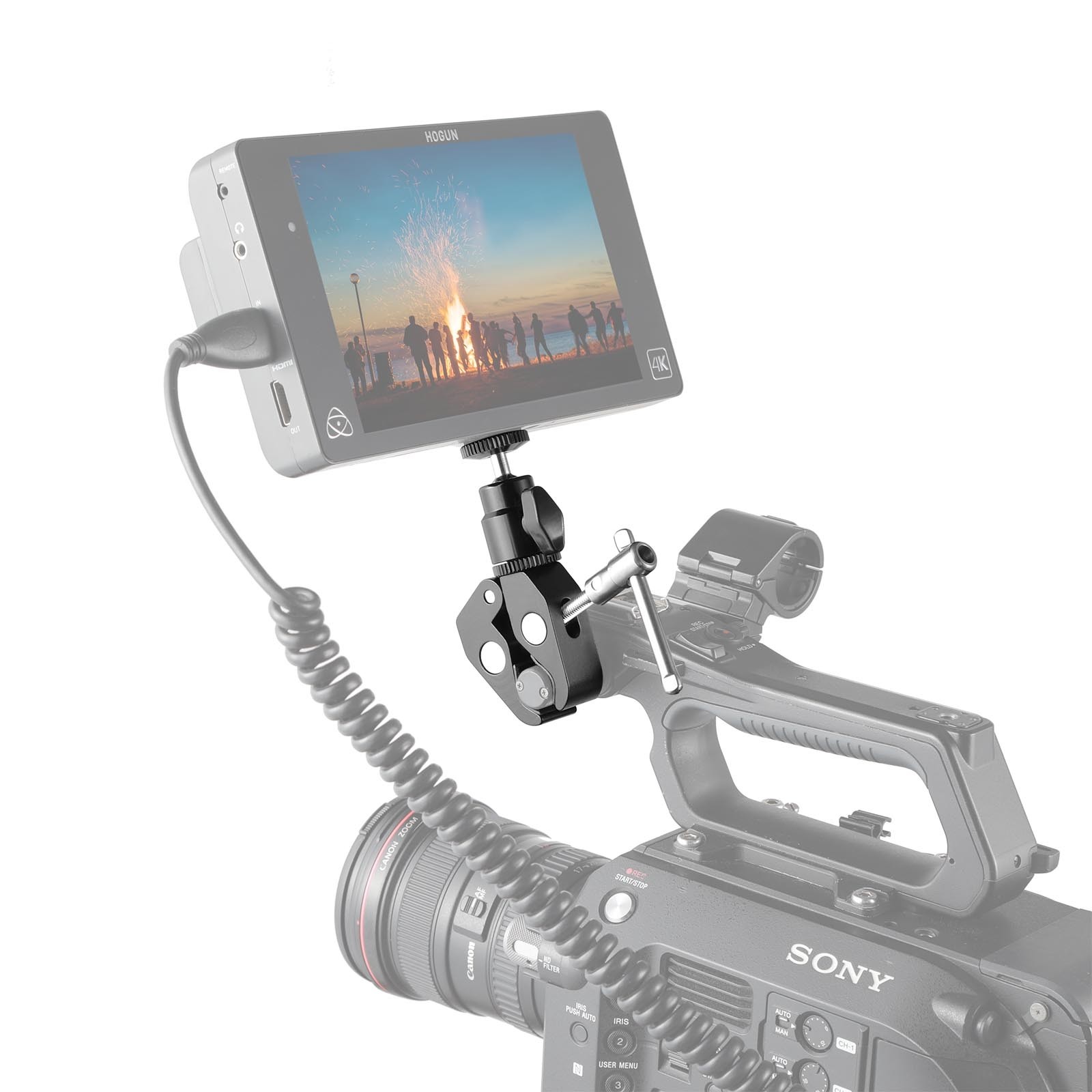 SmallRig 1124 - Super Clamp Mount with 1/4″ Screw Ball Head Mount