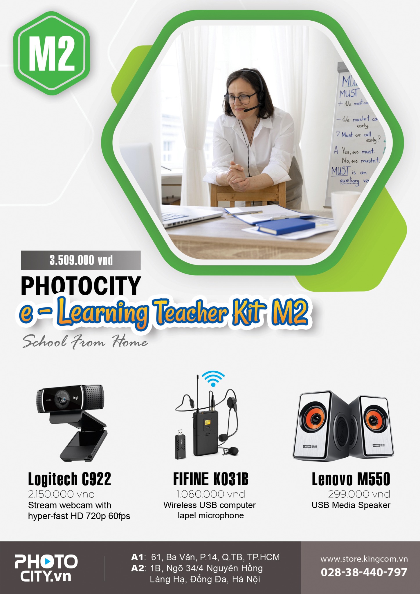 PhotoCity e -learning Teacher Kit M2 (Bộ dụng cụ dạy học online)