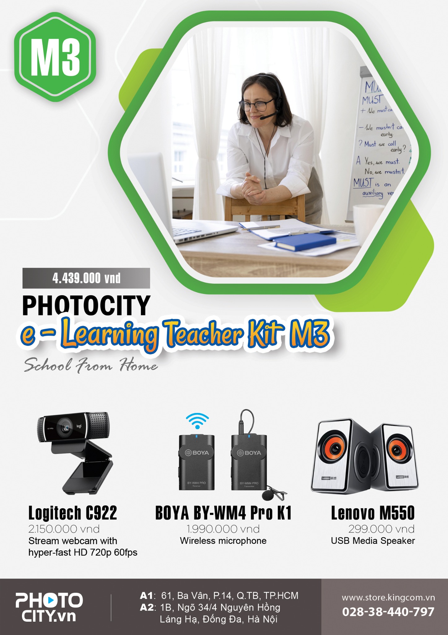 PhotoCity e -learning Teacher Kit M3 (Bộ dụng cụ dạy học online)