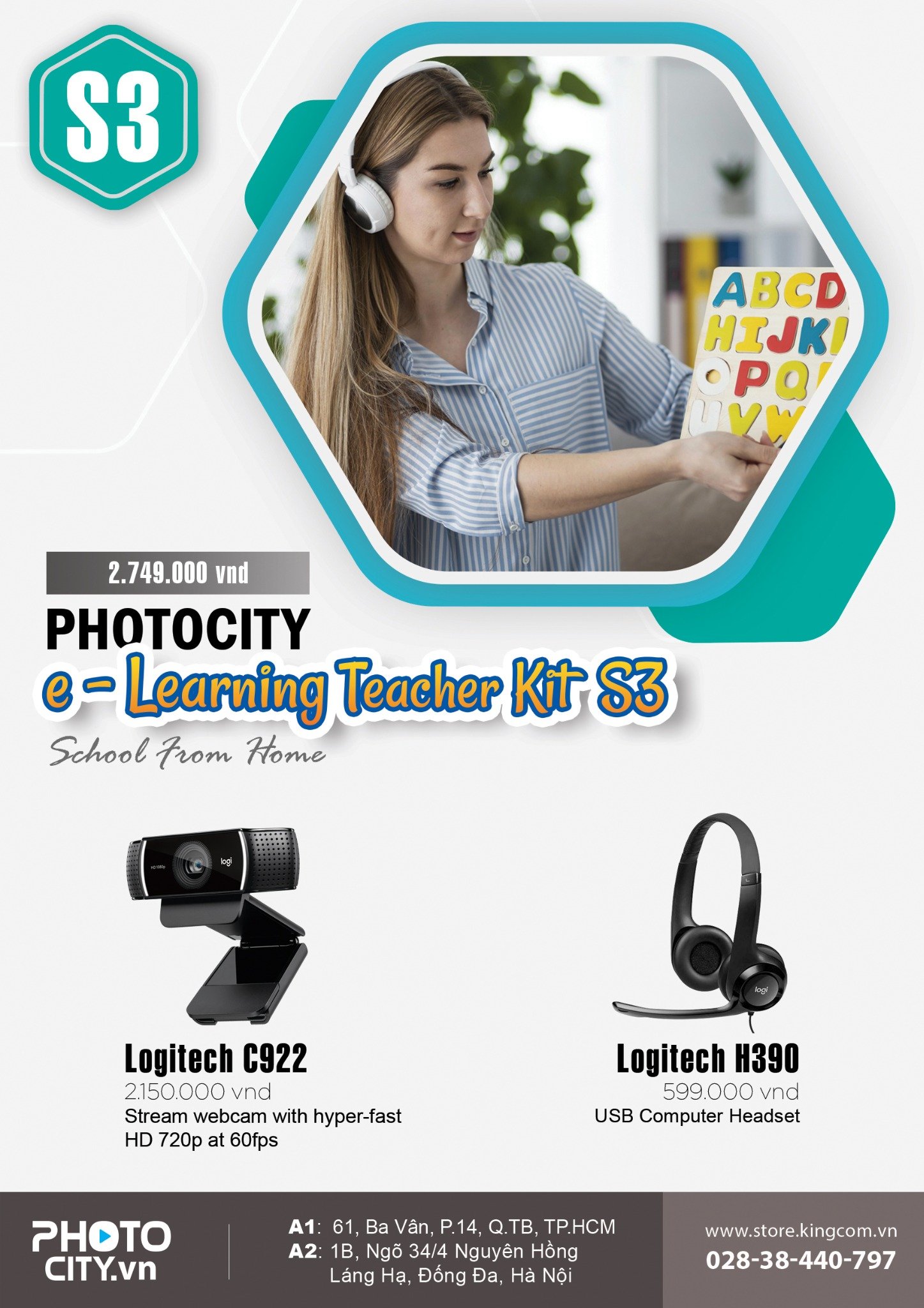 PhotoCity e -learning Teacher Kit S3 (Bộ dụng cụ dạy học online)