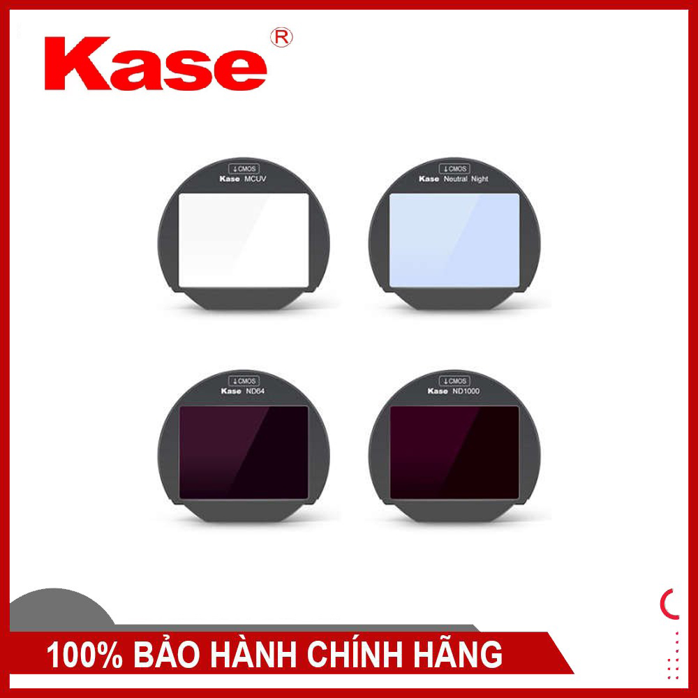 Kính lọc Kase Clip-in 4 Filter Kit UV Neutral night ND64 ND1000 3 6 10 Stop Dedicated for Fujifilm GFX 50R / GFX 50S / GFX 100 /