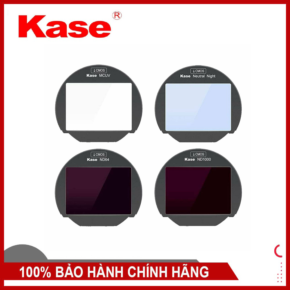 Kính lọc Kase Clip-in 4 Filter Kit MCUV Neutral Night ND64 ND1000 for Fujifilm X-H1, X-T4, X-T3, X-T30, X-Pro3 Camera