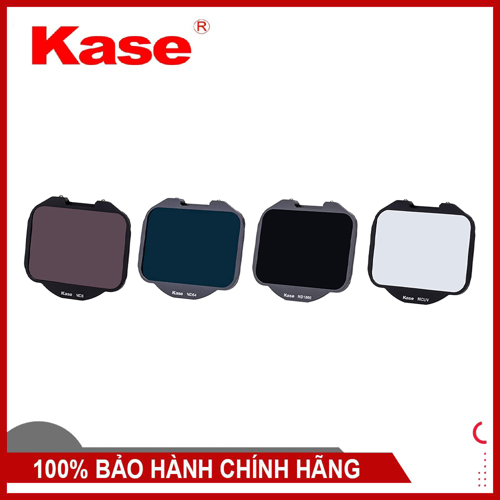Kính lọc Kase Clip-in 4 Filter Kit UV ND8 ND64 ND1000 3 6 10 Stop Dedicated for Sony Alpha Camera