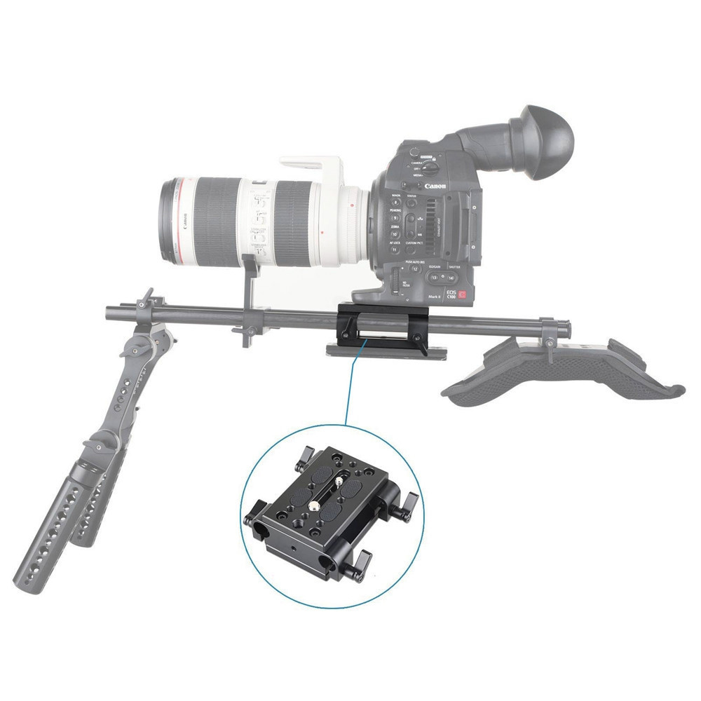 SmallRig 1798 - Baseplate with Dual 15mm Rod Clamp