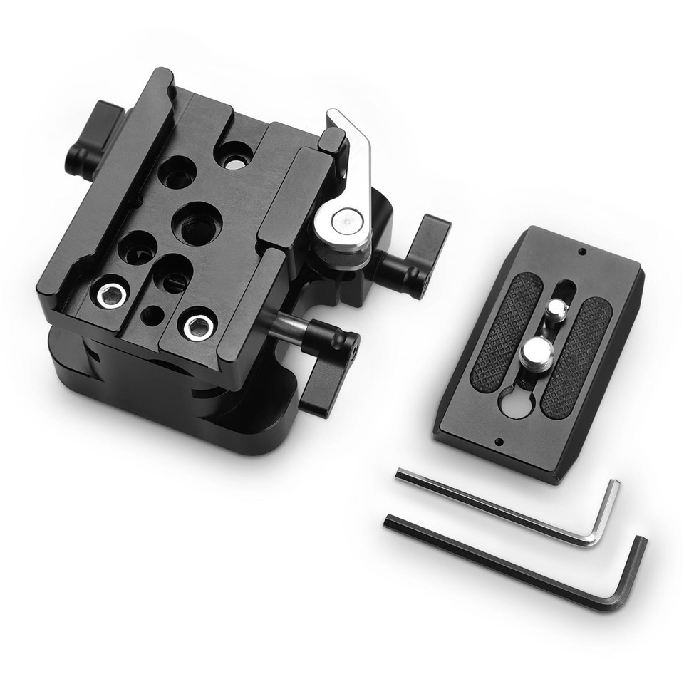 SmallRig 2092B - Universal 15mm Rail Support System Baseplate