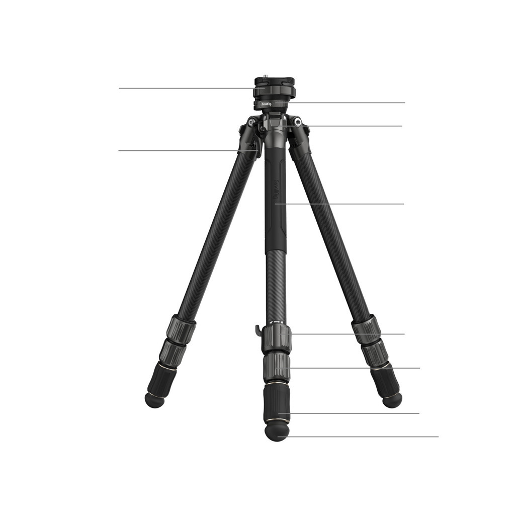 SmallRig 4353 - FreeRover Carbon Fiber Photo Tripod Kit AP-100