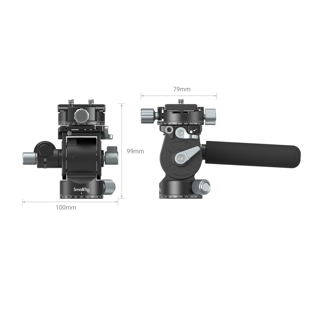 SmallRig 3457B - Lightweight Fluid Video Head