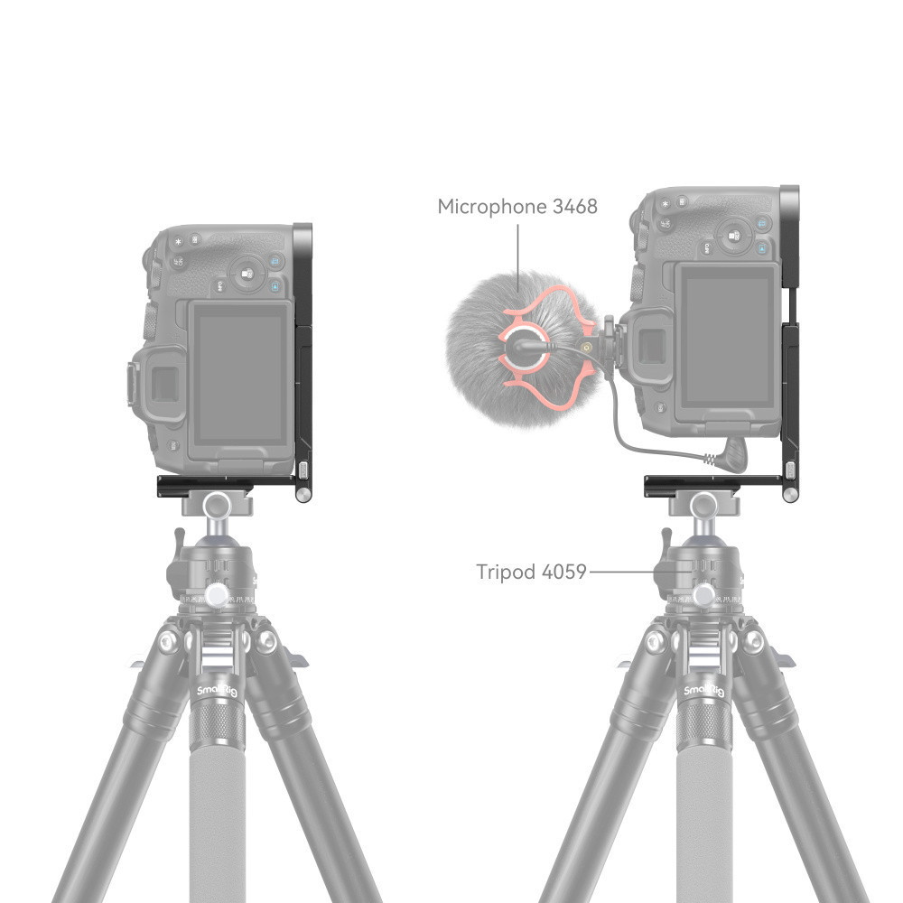 SmallRig 4211 - Foldable L-Bracket for Canon EOS R8