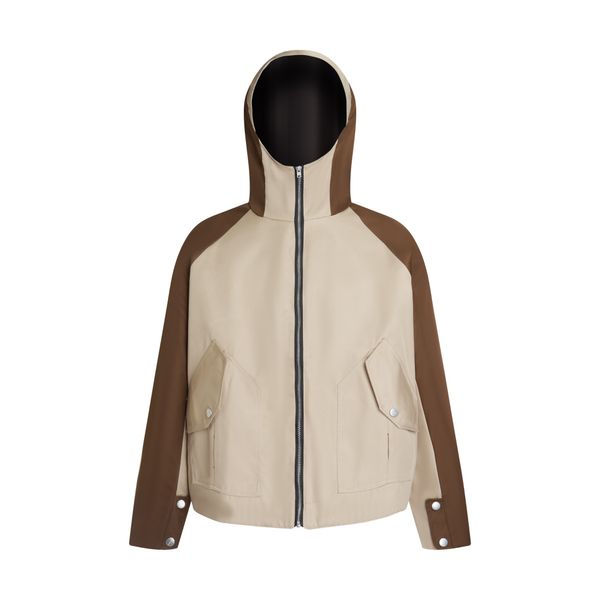 DIMOIR Brown / Begie Patch Nylon Jacket 